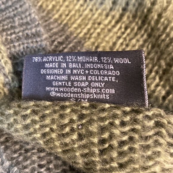 Wooden Ships camo sweater size S/M - Picture 4 of 4
